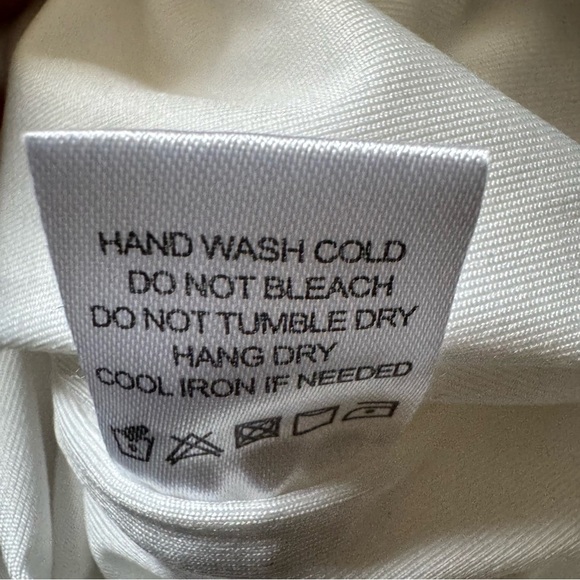 Camila Coelho Eva Off-Shoulder White Mini Dress Lace Mesh Ruffle size Small - Picture 11 of 11